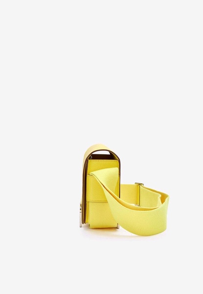 Geta Shoulder Bag in Jaune de Naples Chevre Leather with Palladium Hardware