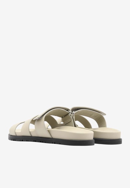 Chypre Sandals in Beige Esquisse Calfskin