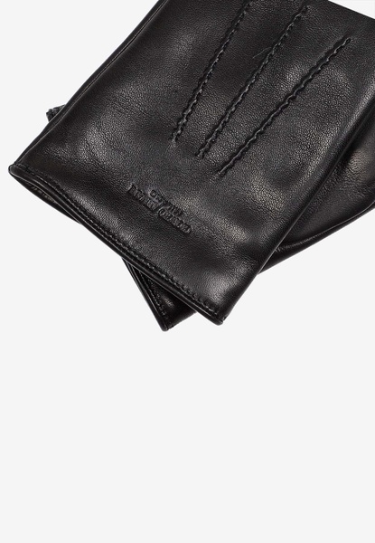 Logo Leather Gloves