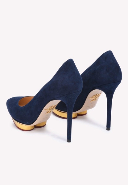 Debbie 110 Suede Pointed Pumps