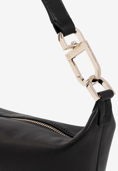 Small La Prima Top Handle Bag in Nappa Leather