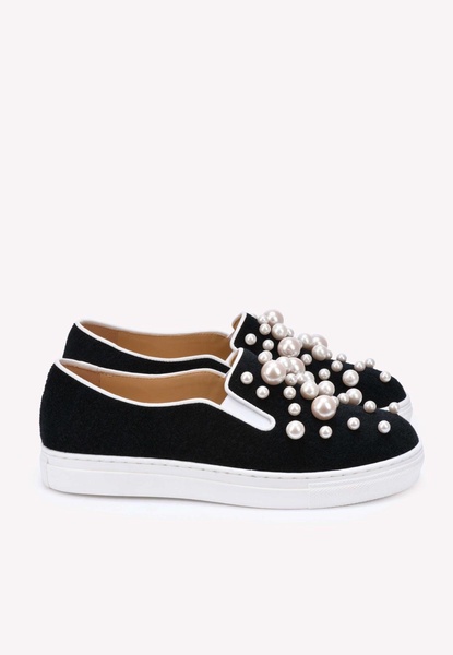 Alex Pearl Embellished Sneakers