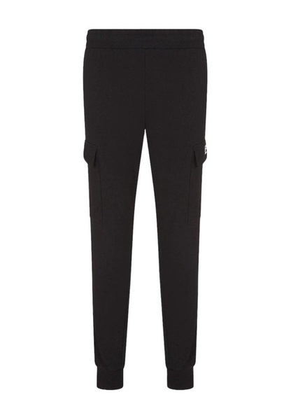 Ea7 Emporio Armani Logo-Printed Elasticated Waistband Cargo Trousers