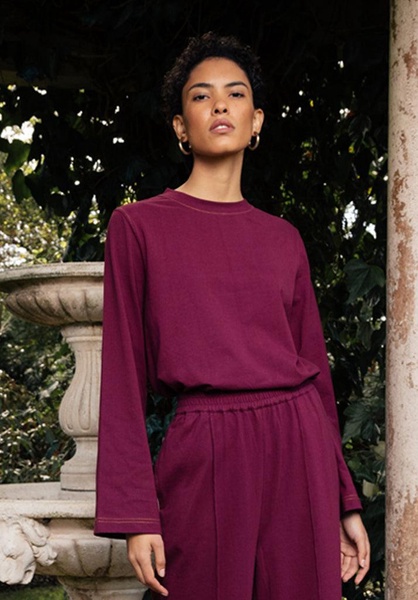 Bell Top In Burgundy