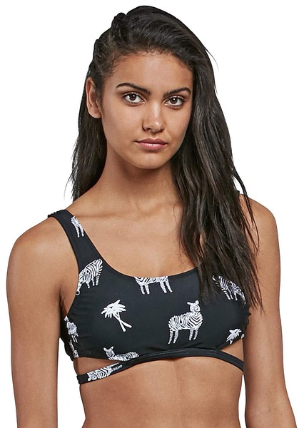 Volcom Women's Standard Z for Zebra Scoop Neck Bikini Top