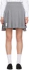 Gray Pleated Miniskirt