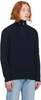 Navy Half-Zip Sweater