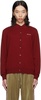 Burgundy Wool Cardigan