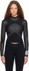 Haydenshapes by Dion Lee SSENSE Exclusive Black & Gray Long Sleeve T-Shirt