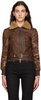 Brown Austin Faux-Leather Jacket