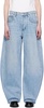 Oversize rounded low rise jeans