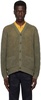 Khaki Argyle Mesh Cardigan