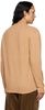 Beige 7G Elbow Patch Cardigan