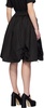 Black Ruched Midi Skirt