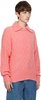 Pink Layered Collar Polo