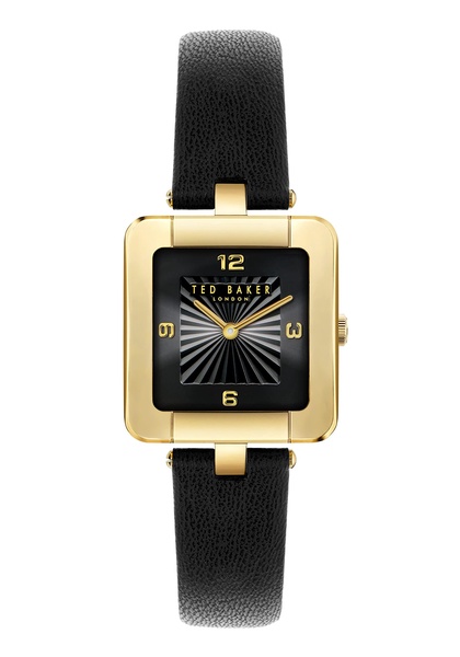 Ted Baker Ladies Black Vegan Leather Strap Watch (Model: BKPMSS3019I)