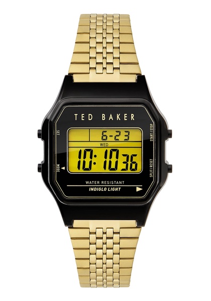 Unisex Ted 80's Gold-Tone Stainless Steel Bracelet Watch 35.5mm