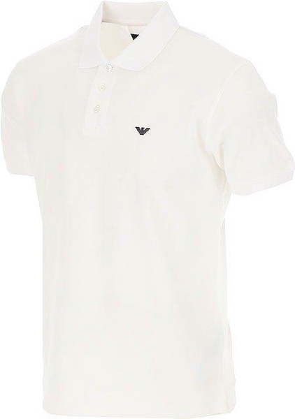 Emporio Armani Micro Eagle Mercerised Pique Polo Shirt