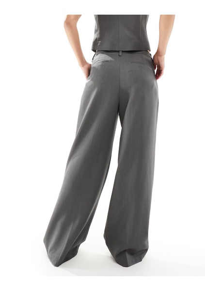 COLLUSION tailored dad pants in gray heather - part of a set