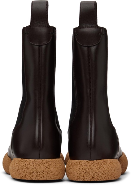 Brown Leather Chelsea Boots