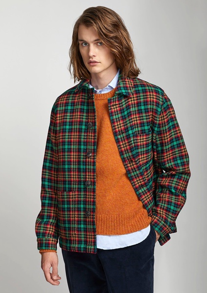 Aasti Checked Wool Overshirt