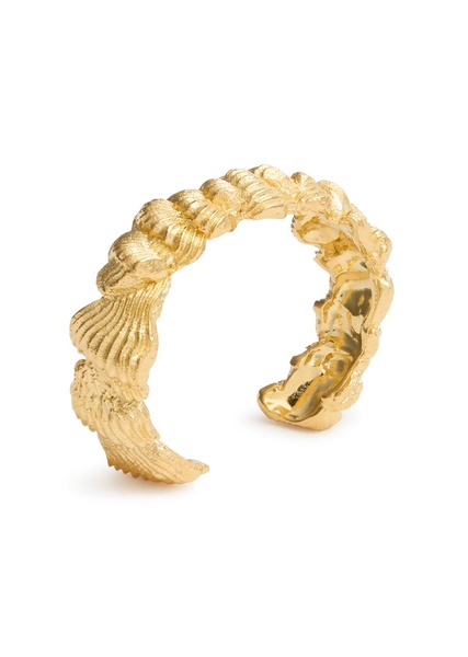 Buttercream 18kt gold-plated cuff