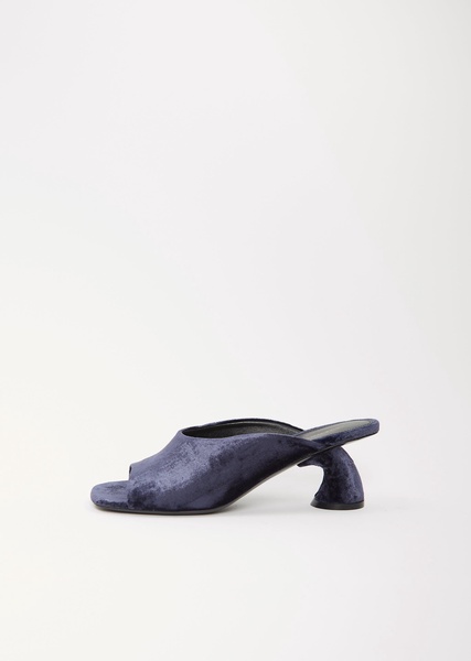 Velvet Open-Toed Heel