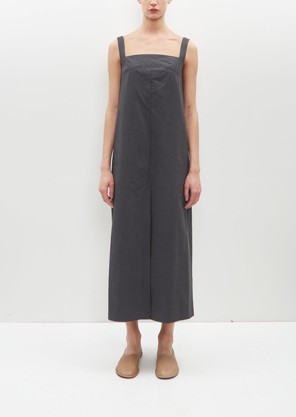 Makeen Poplin Dress — Iron Grey