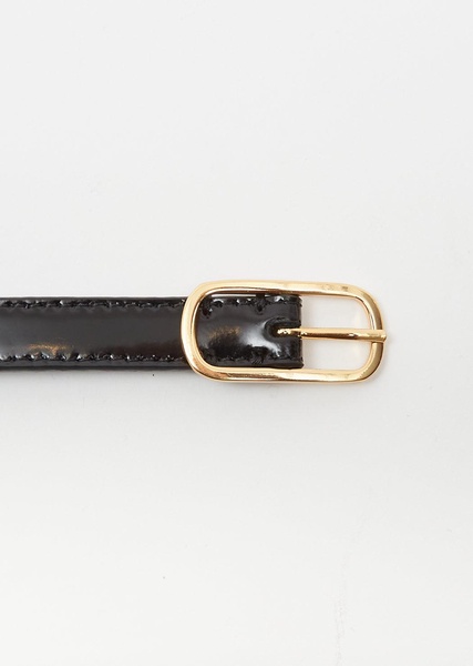 Slim Oval Buckle Belt