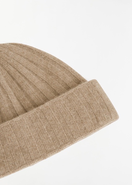 Cashmere Beanie — Biscuit