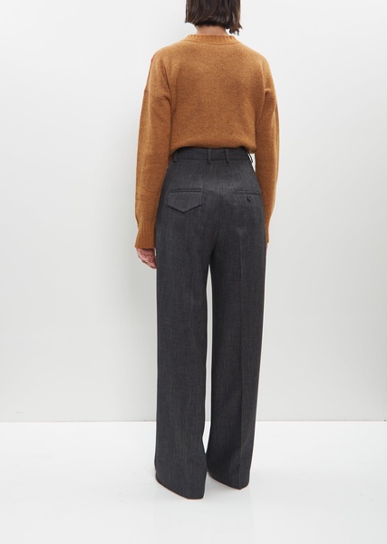 Mélange Twill Tailored Trousers