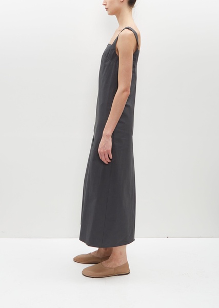 Makeen Poplin Dress — Iron Grey