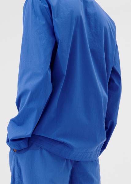 Cotton Poplin Pyjamas Shirt — Royal Blue