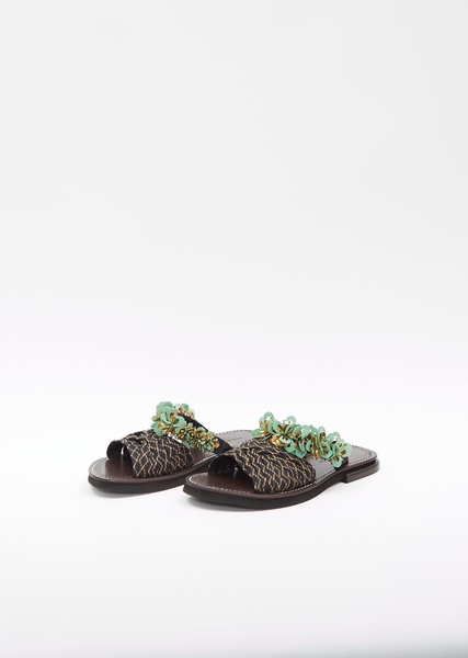 Strapless Beaded Sandal