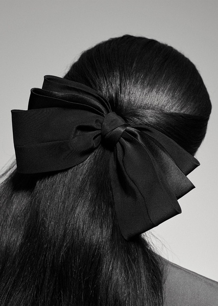 Classic Silk Bow — Navy