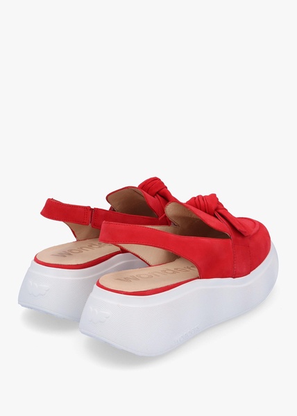 Winger Rojo Suede Knotted Sling Back Moccasins