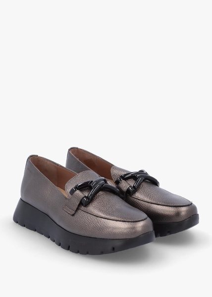 Rose Pewter Metallic Loafers