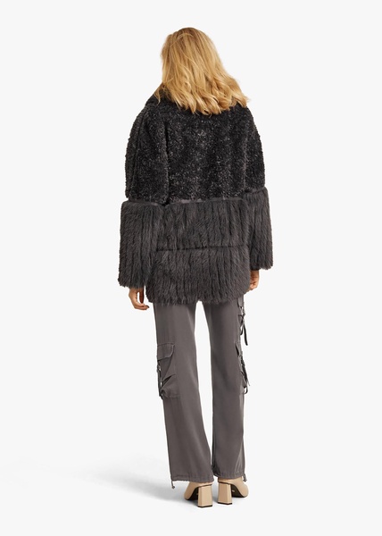 Kaia Racoon Recycled Faux Fur Oversized Coat