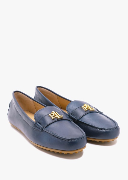 Barnsbury Navy Leather Loafers