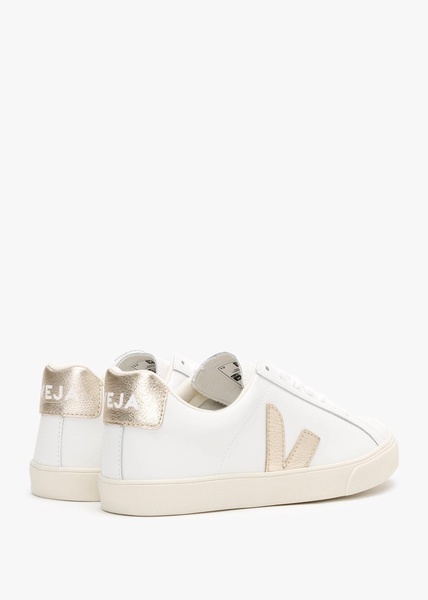 White 'esplar' Sneaker With Side Logo In Chromefree Leather Woman