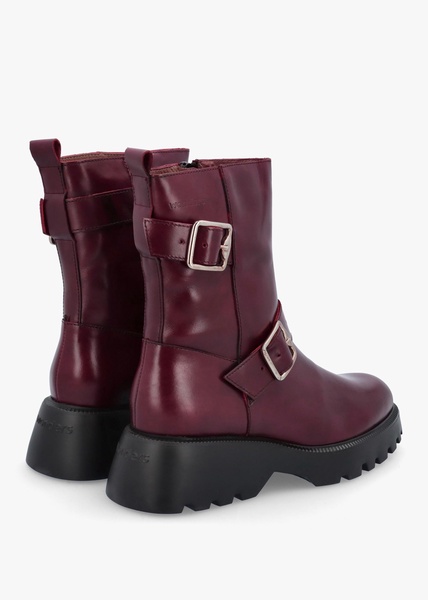 Micaela Vino Leather Biker Boots