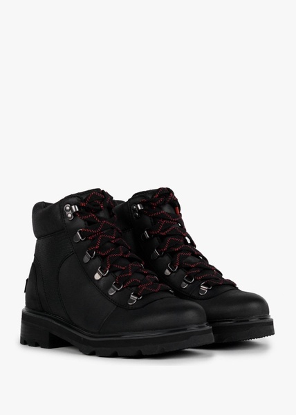 Lennox Black Leather Hiker STKD Waterproof Boots