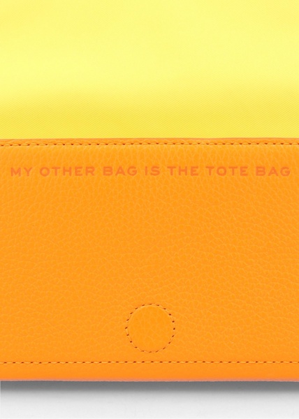 The Leather Mini Tangerine Cross-Body Bag