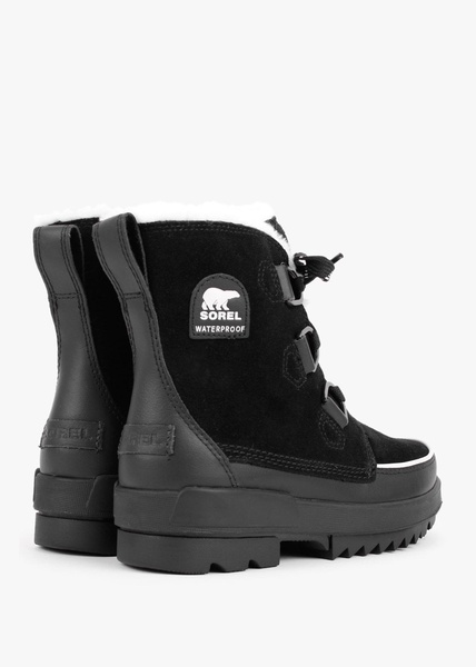 Torino II Parc Shearling Black Leather Waterproof Boots