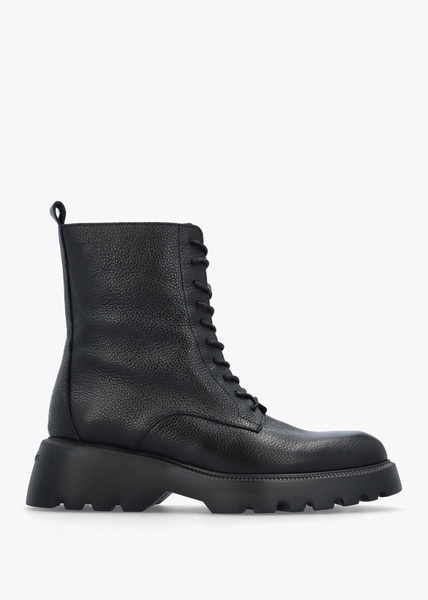 Atari Black Leather Ankle Boots