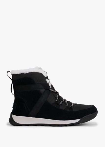 Whitney II Fluffy Black Suede Shearling Boots