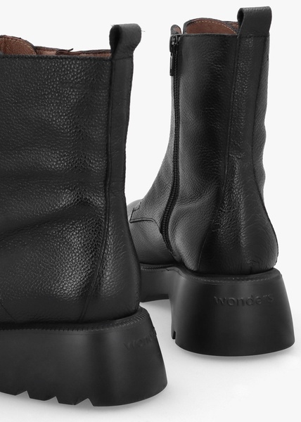 Atari Black Leather Ankle Boots