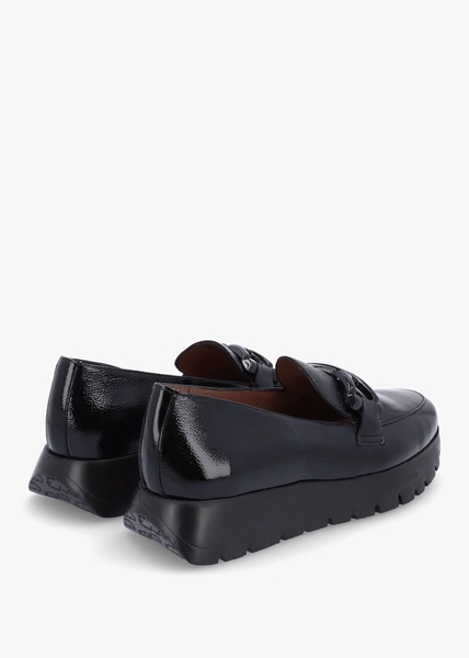 Rose Black Patent Loafers