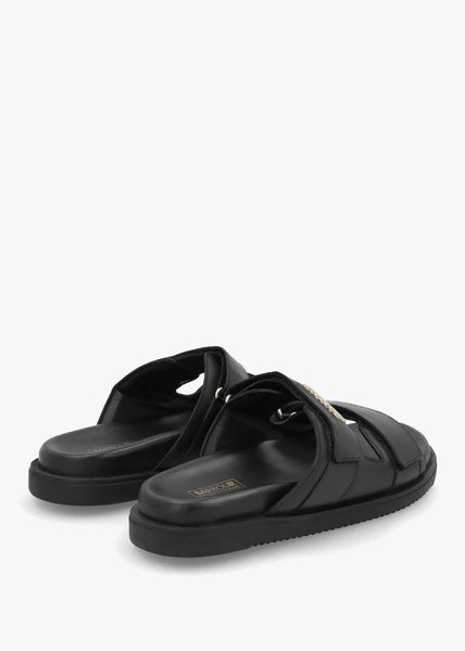 Whitson Black Leather Sandals