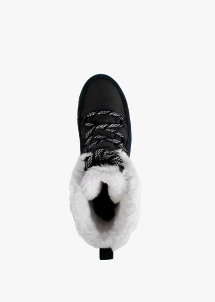 Whitney II Fluffy Black Suede Shearling Boots